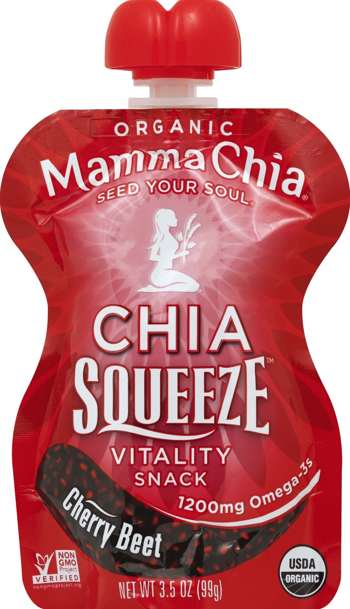 slide 2 of 2, Mamma Chia Vitality Snack Organic Cherry Love Chia Squeeze 3.5 oz, 