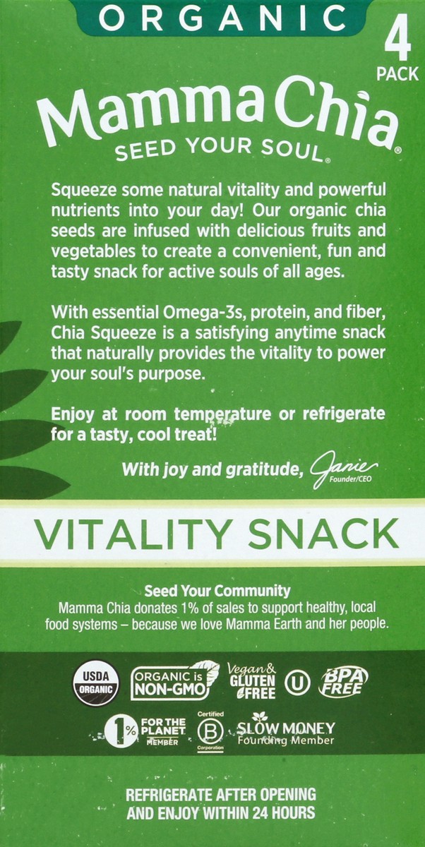 slide 3 of 4, Mamma Chia Organic Green Magic Chia Pouches, 