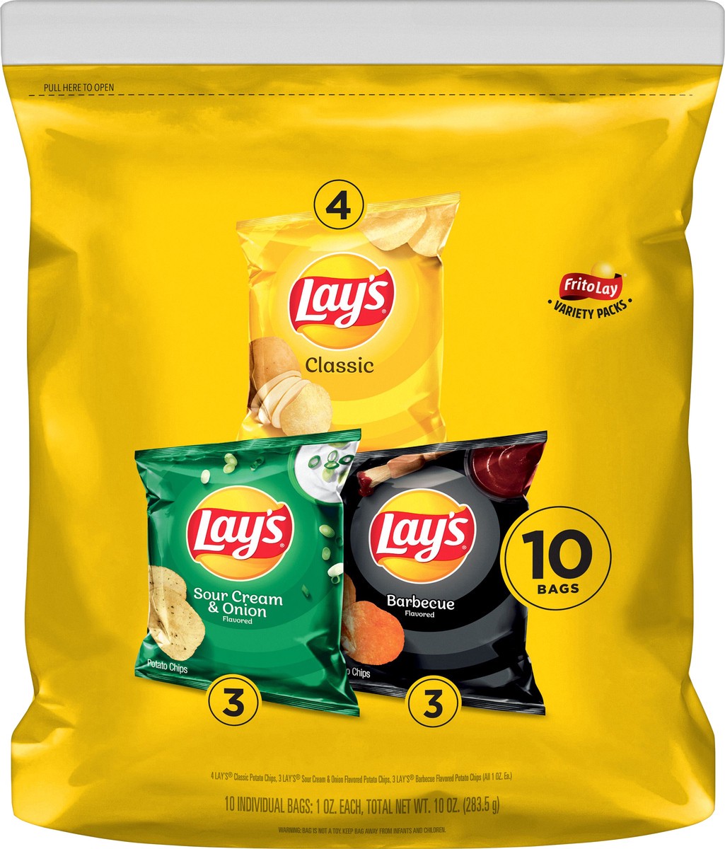 slide 1 of 7, Lay's Frito Lay Variety 1 Oz 10 Count, 10 ct