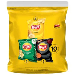 Lay's Frito Lay Potato Chips Variety 1 Oz 10 Count