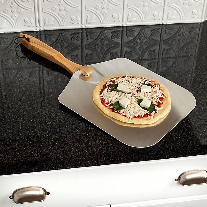 slide 9 of 9, Honey-Can-Do Folding Pizza Peel with Handle, 12 in