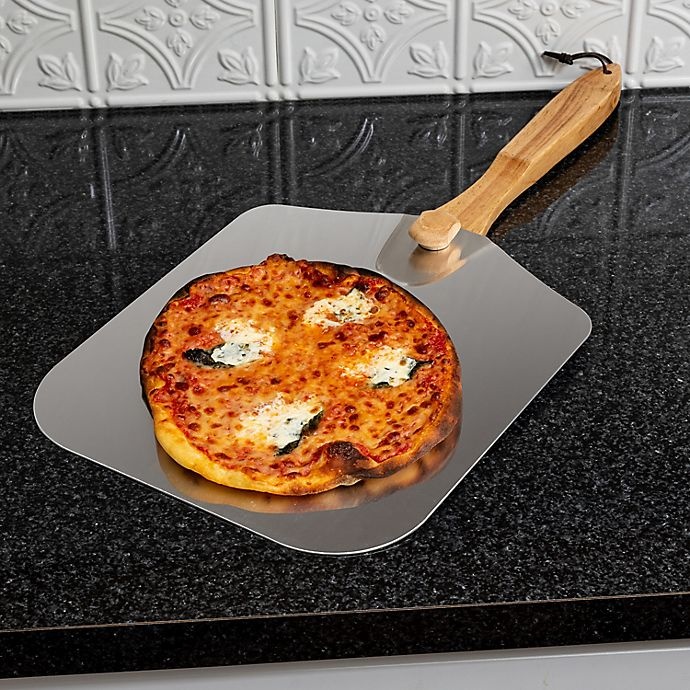 slide 2 of 9, Honey-Can-Do Folding Pizza Peel with Handle, 12 in