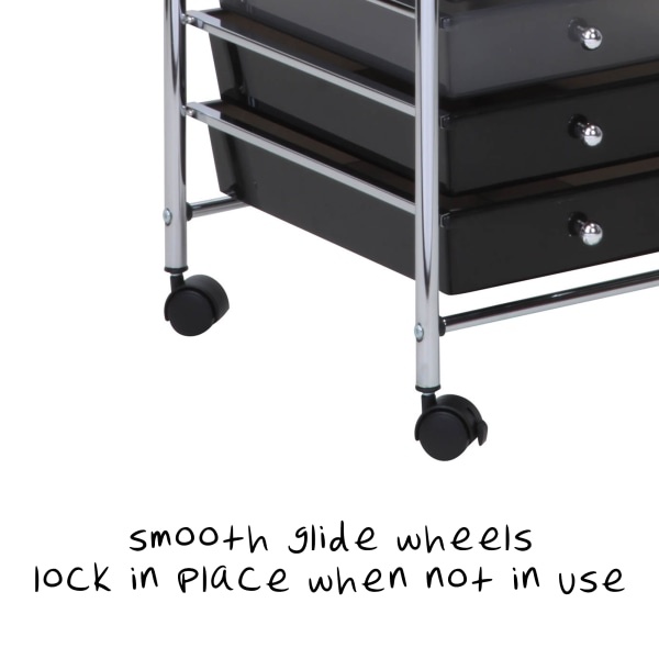 slide 4 of 5, Honey-Can-Do 10-Drawer Rolling Cart, 38-1/8&Rdquo;H X 15-5/16&Rdquo;W X 15-5/16&Rdquo;D, Multicolor, 1 ct