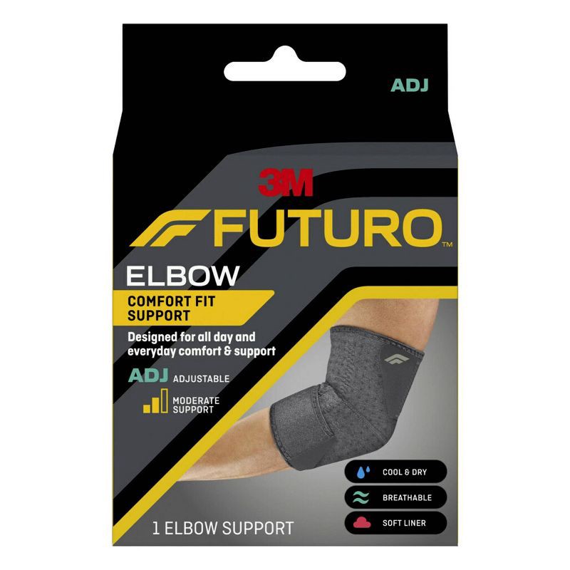 slide 2 of 11, FUTURO Comfort Fit Elbow Support, 1 ct