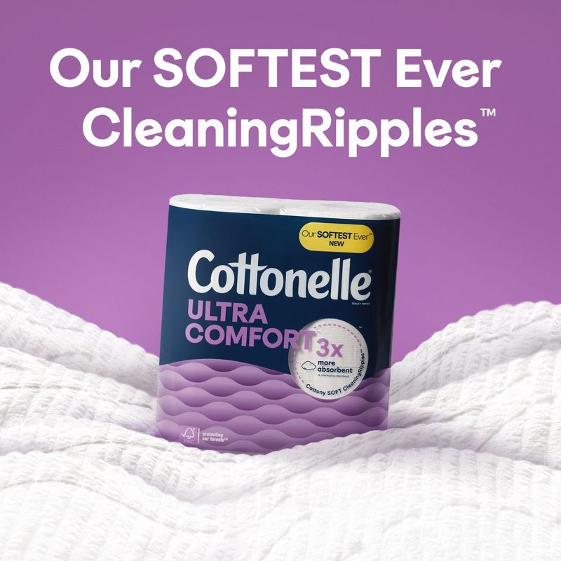 slide 2 of 11, Cottonelle Ultra Comfort Toilet Paper - 12 Super Mega Rolls, 1 ct