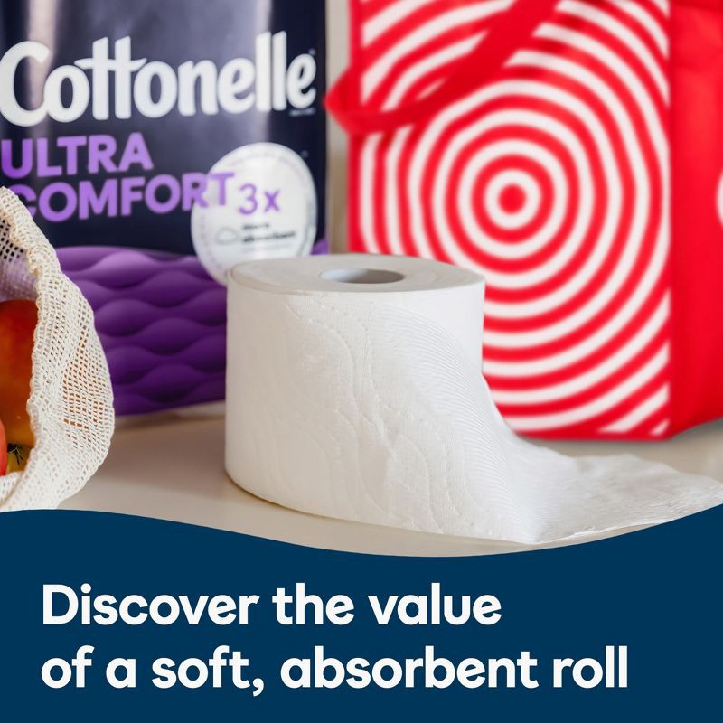 slide 9 of 11, Cottonelle Ultra Comfort Toilet Paper - 12 Super Mega Rolls, 1 ct