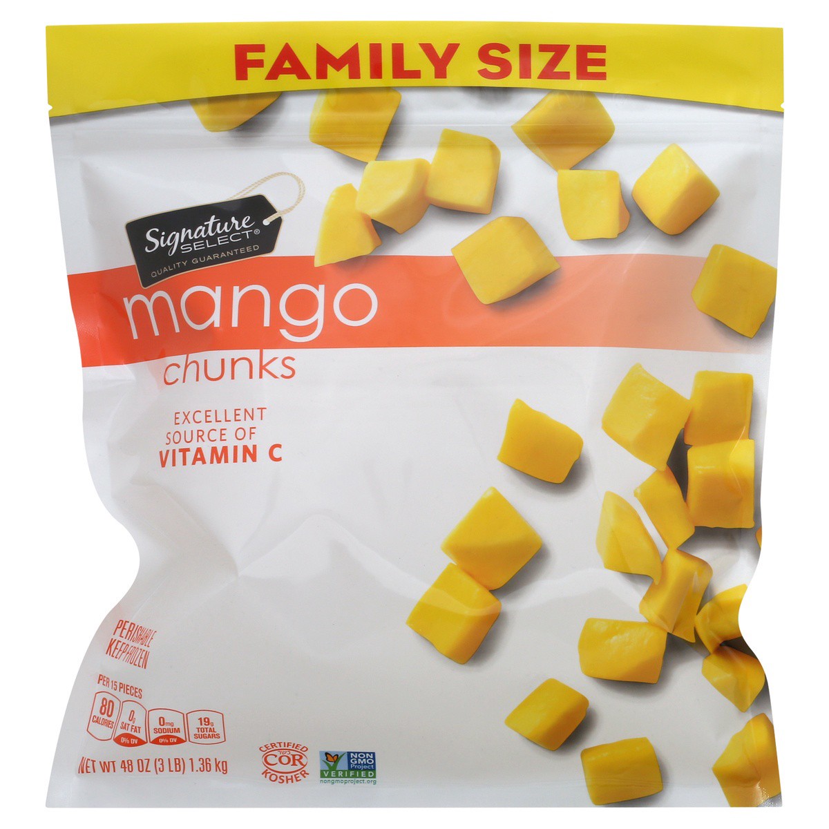 slide 1 of 7, Signature Select Mango 48 oz, 48 oz