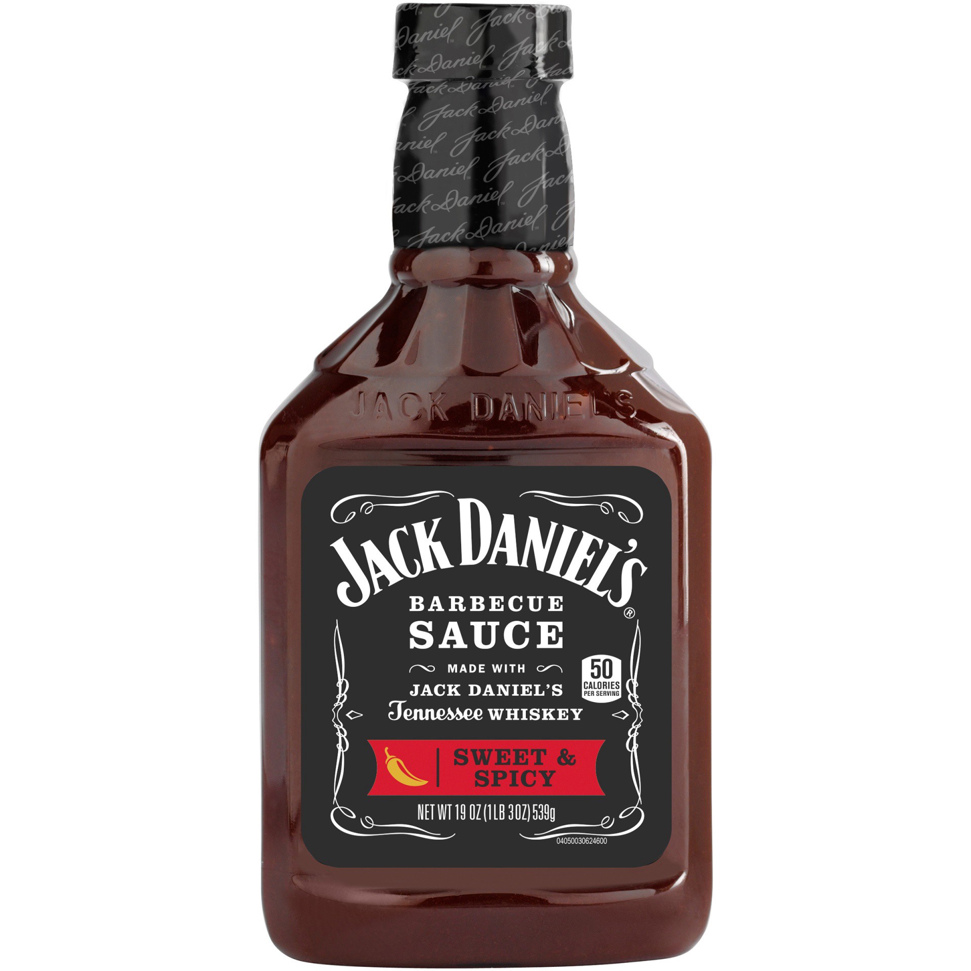slide 1 of 2, Jack Daniel's Sweet & Spicy Barbecue Sauce, 19 oz