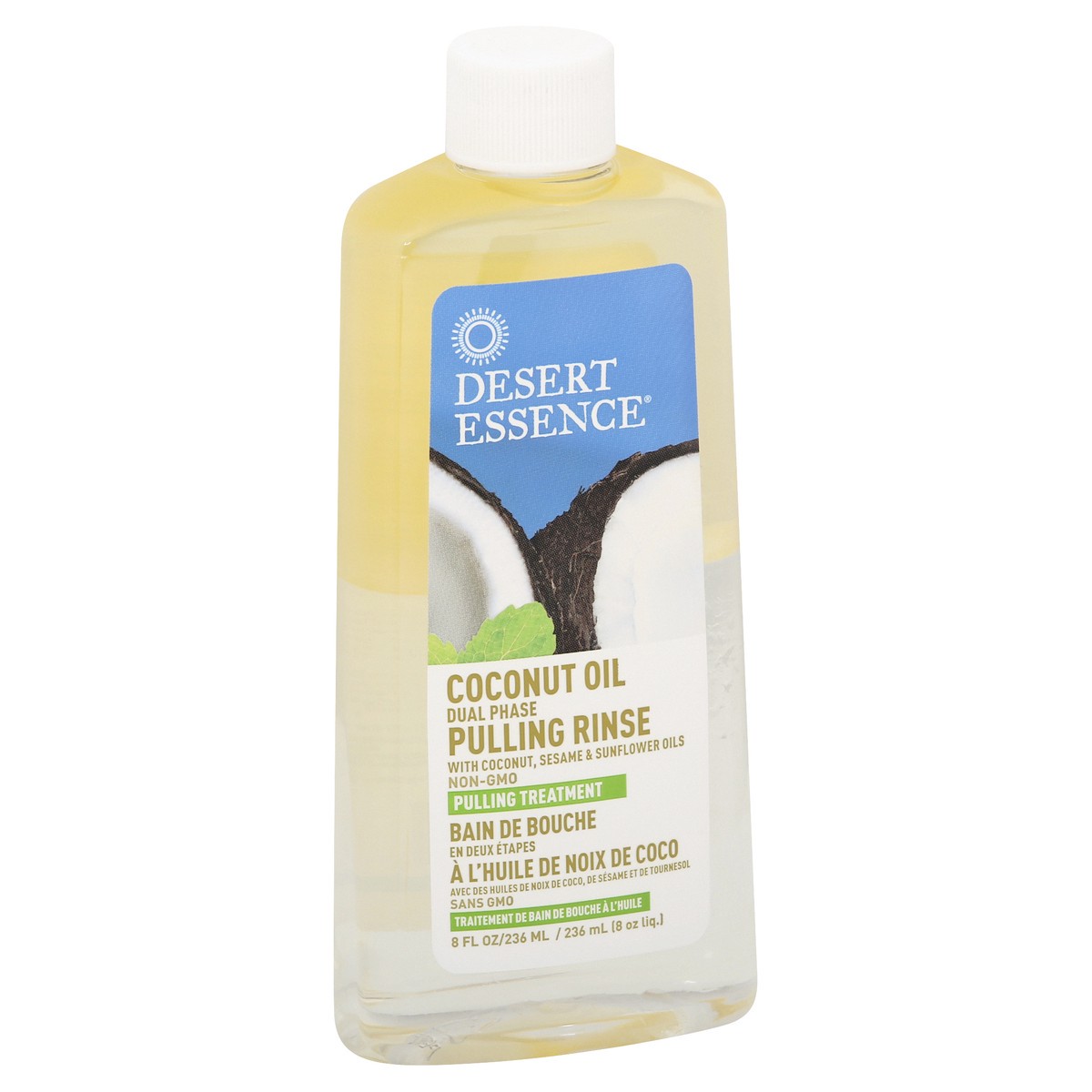 slide 2 of 9, Desert Essence Oil Coconut Rinse, 8 fl oz