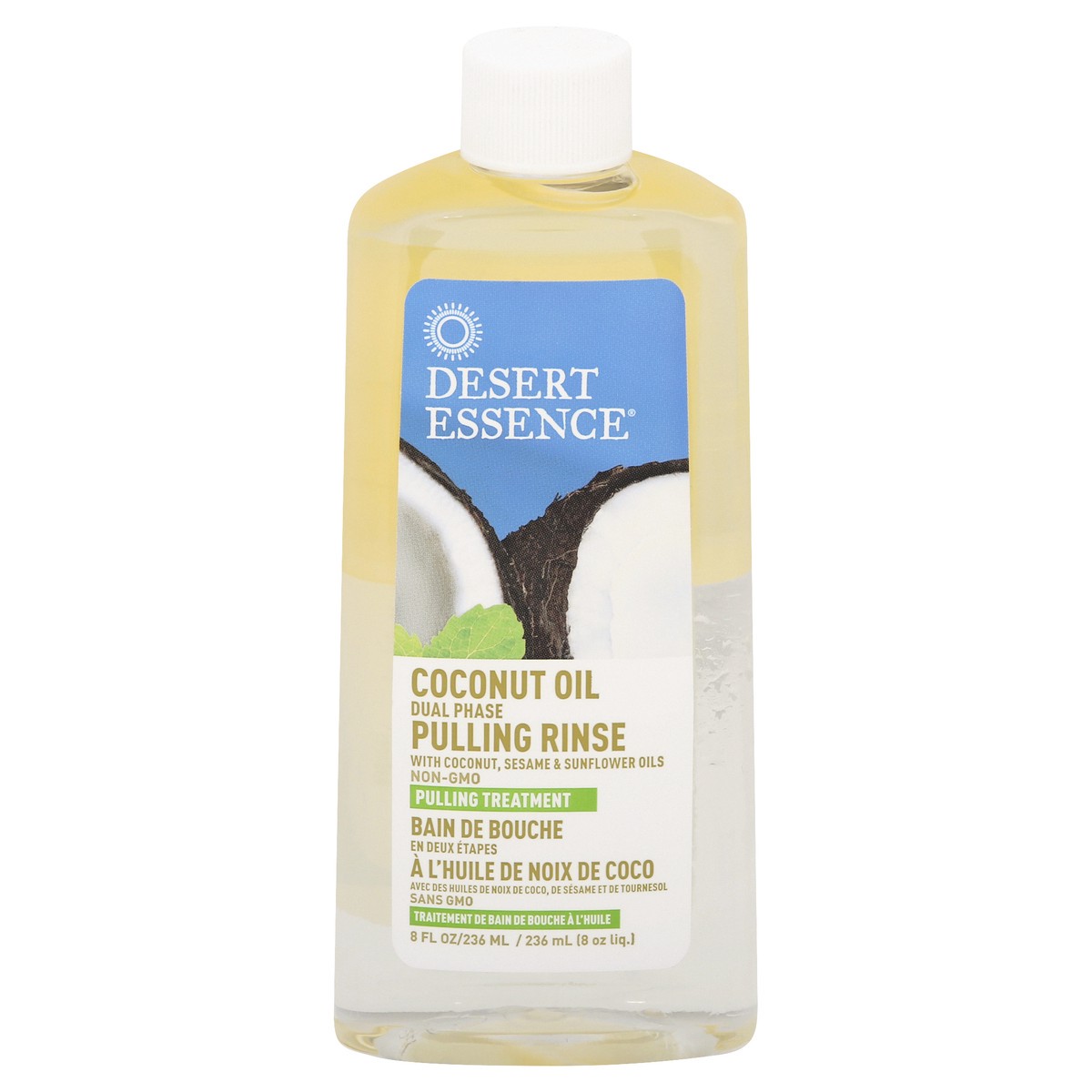 slide 1 of 9, Desert Essence Oil Coconut Rinse, 8 fl oz