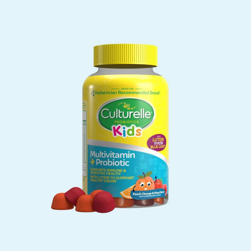slide 2 of 16, Culturelle Kids' Probiotic + Multi Lutein Gummies - 60ct, 60 ct
