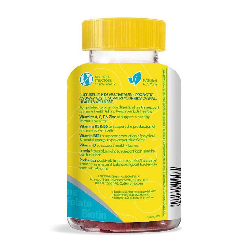 slide 9 of 16, Culturelle Kids' Probiotic + Multi Lutein Gummies - 60ct, 60 ct