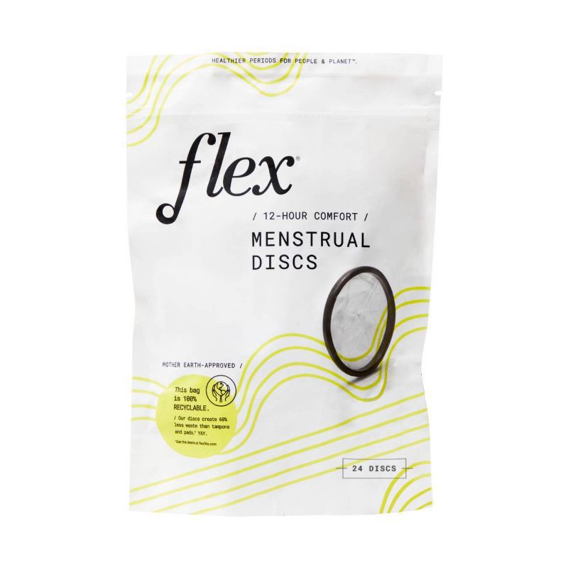 slide 2 of 6, Flex Menstrual Discs - 24ct, 24 ct