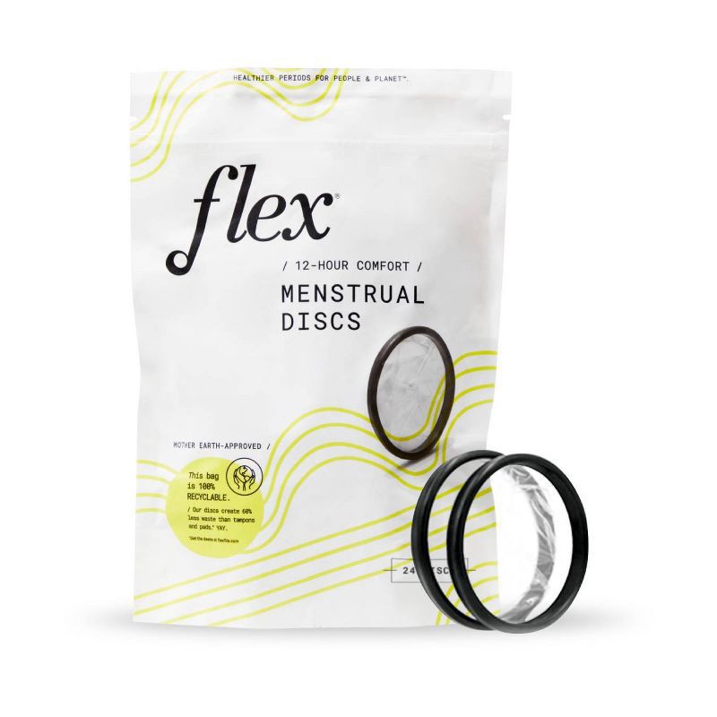 slide 1 of 6, Flex Menstrual Discs - 24ct, 24 ct