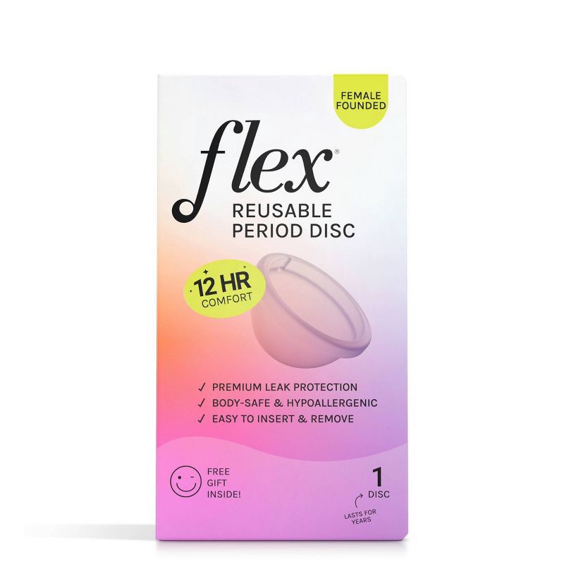 slide 2 of 6, Flex Reusable Menstrual Disc, 1 ct