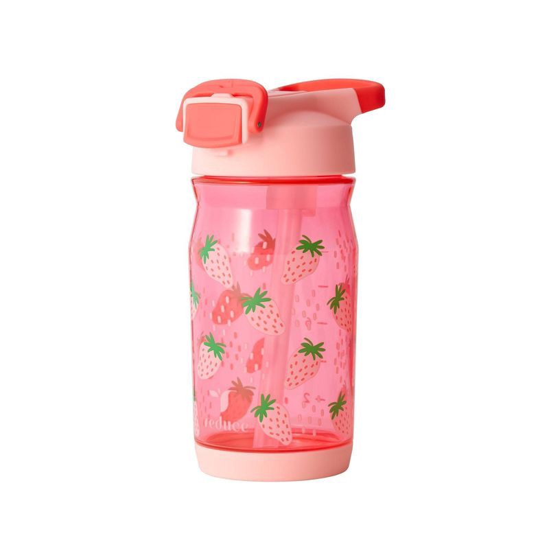 slide 2 of 10, Reduce 14oz Plastic Hydrate Tritan Kids Water Bottle with Straw Lid Berry Sweet, 14 oz