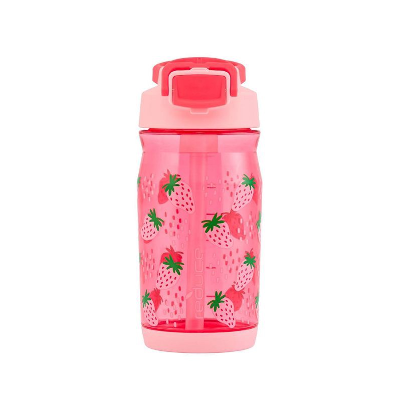 slide 6 of 10, Reduce 14oz Plastic Hydrate Tritan Kids Water Bottle with Straw Lid Berry Sweet, 14 oz