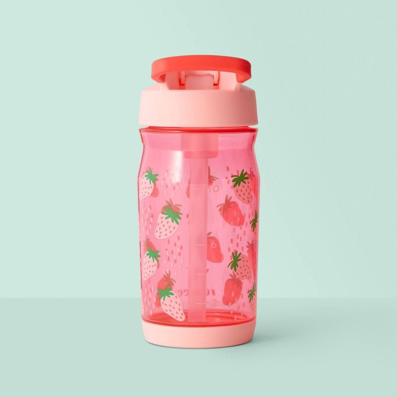 slide 6 of 10, Reduce 14oz Plastic Hydrate Tritan Kids Water Bottle with Straw Lid Berry Sweet, 14 oz