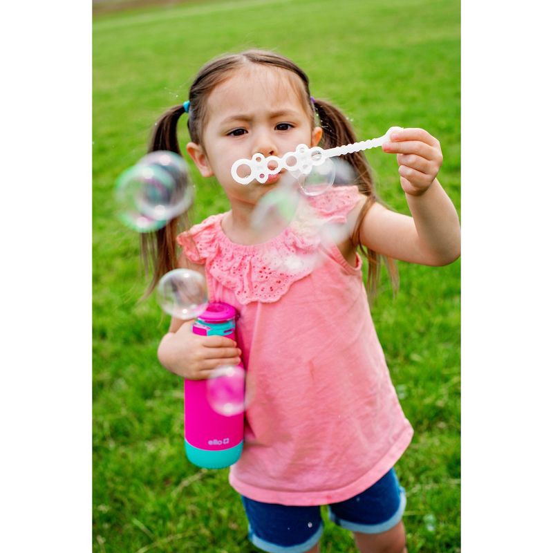 slide 7 of 8, Ello 14oz Stainless Steel Emma Kids' Water Bottle Light Pink: BPA-Free, Insulated, Flip-Top Lid, Dishwasher-Safe Parts, 14 oz