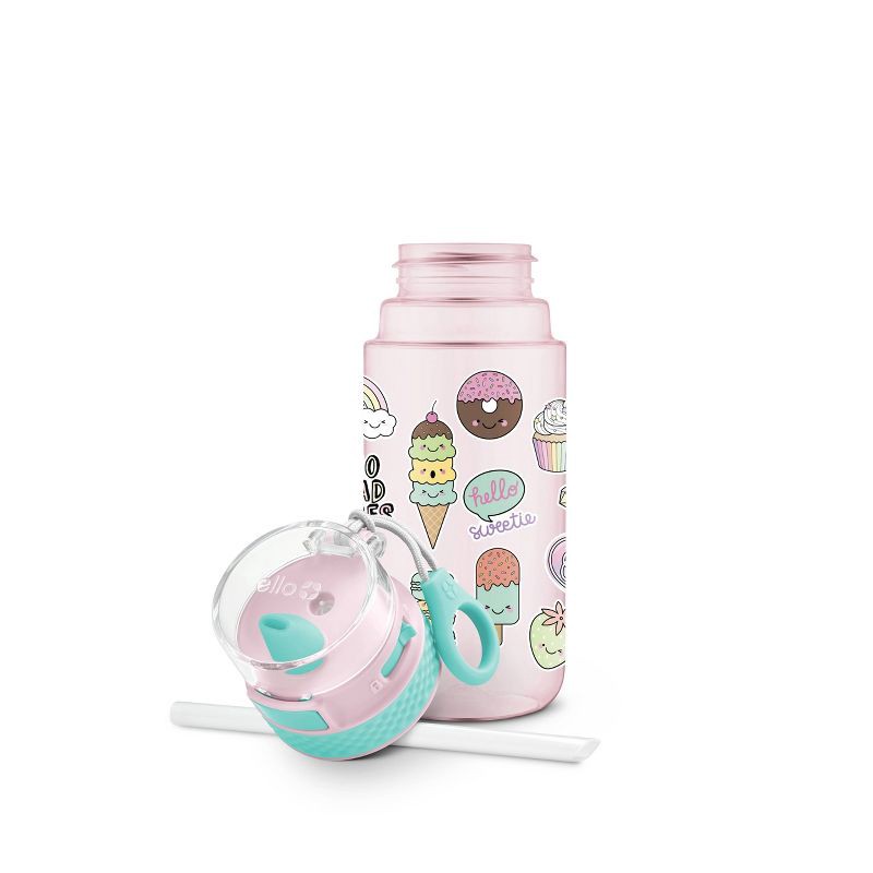 slide 5 of 5, Ello 16oz Plastic Stratus Kids' Water Bottle Pink, 16 oz