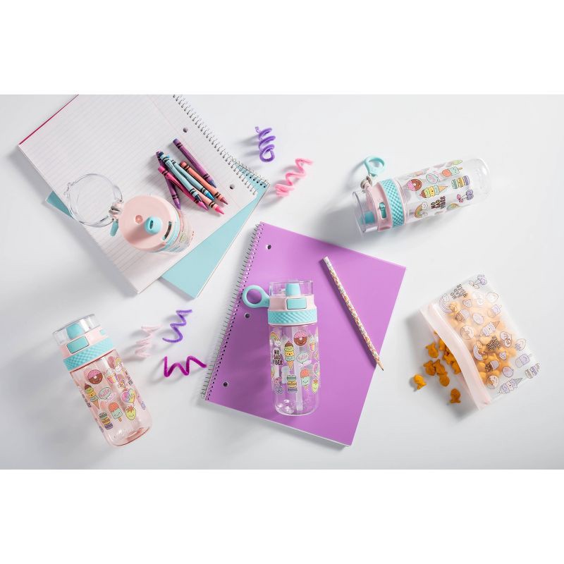 slide 3 of 5, Ello 16oz Plastic Stratus Kids' Water Bottle Pink, 16 oz