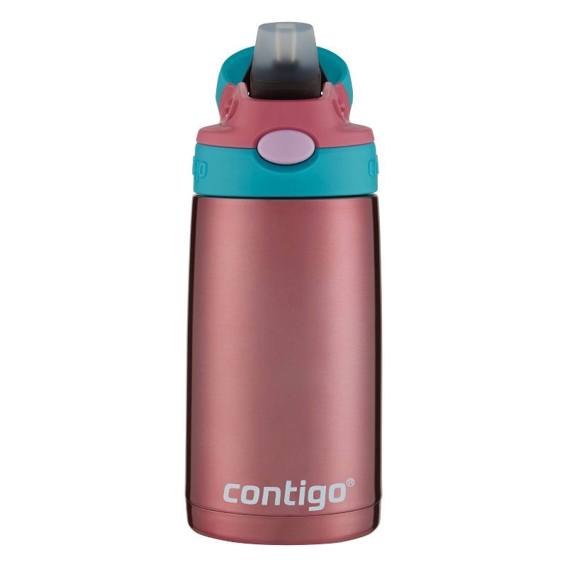 slide 2 of 5, Contigo 13oz Stainless Steel AutoSpout Kids' Water Bottle Pink, 13 oz