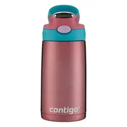 Contigo 13oz Stainless Steel AutoSpout Kids' Water Bottle Pink
