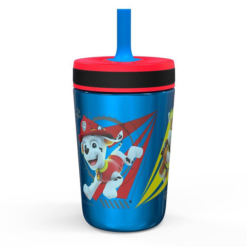 slide 2 of 3, PAW Patrol 12oz Stainless Steel Double Wall Kelso Tumbler - Zak Designs: Kids Straw Cup, Dishwasher-Safe, Off-White, 12 oz