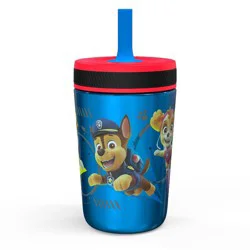 PAW Patrol 12oz Stainless Steel Double Wall Kelso Tumbler - Zak Designs: Kids Straw Cup, Dishwasher-Safe, Off-White