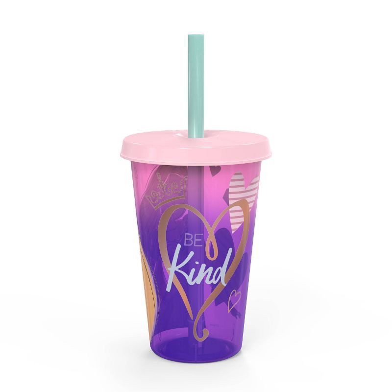 slide 2 of 9, Disney Princess 16.5oz 4pk Plastic Color Change Tumblers -Zak Designs: Polypropylene, Dishwasher-Safe, Cold Beverages, 16.5 oz, 4 ct