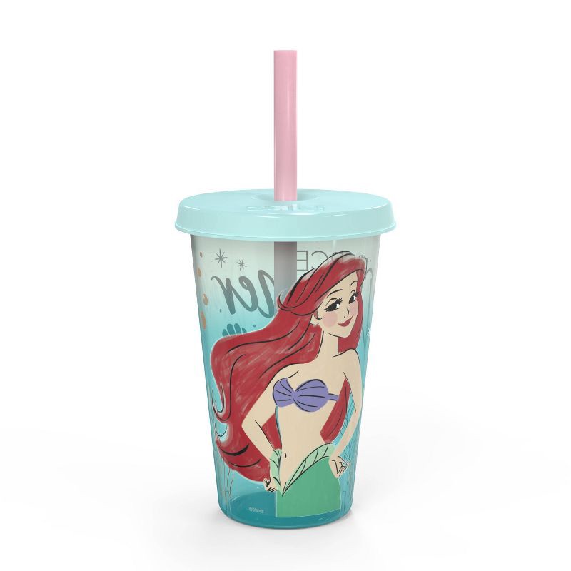 slide 7 of 9, Disney Princess 16.5oz 4pk Plastic Color Change Tumblers -Zak Designs: Polypropylene, Dishwasher-Safe, Cold Beverages, 16.5 oz, 4 ct