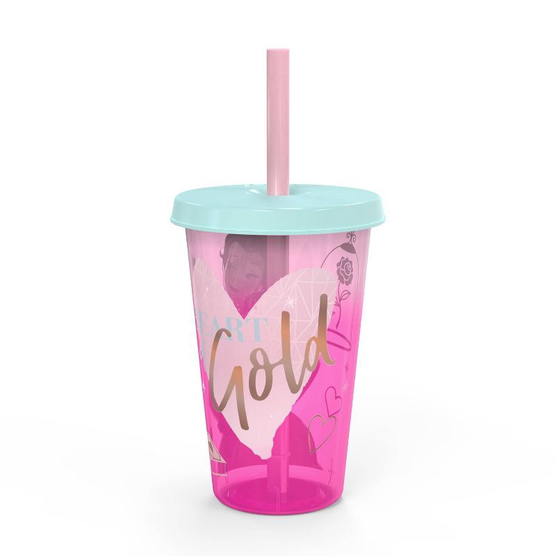 slide 8 of 9, Disney Princess 16.5oz 4pk Plastic Color Change Tumblers -Zak Designs: Polypropylene, Dishwasher-Safe, Cold Beverages, 16.5 oz, 4 ct
