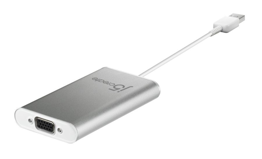 slide 2 of 2, j5create Jua210 Display Adapter, Usb 2.0 To Vga, 1 ct