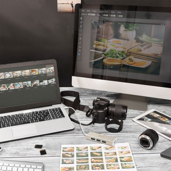 slide 5 of 10, j5create Usb-C 3-Port Hub, Jch347, 1 ct