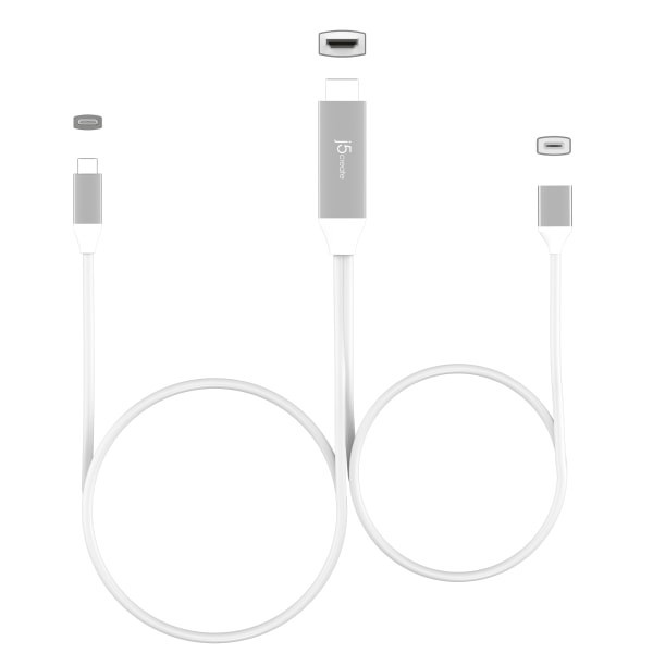 slide 2 of 8, j5create Video Interface Converter, 6', Silver, Jcc155G, 1 ct