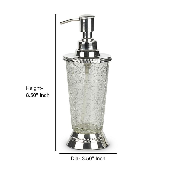 slide 5 of 5, Nu Steel Regal Crackle Lotion Pump Dispenser, 1 ct