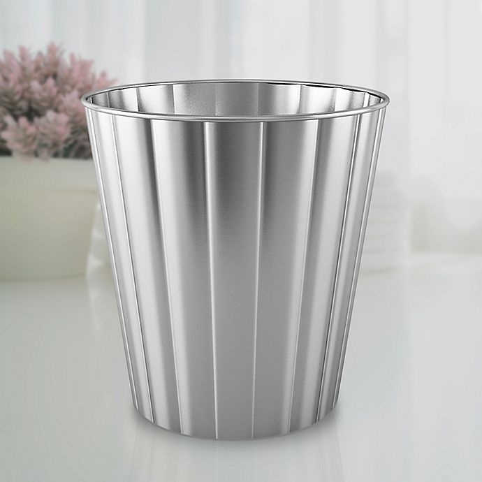 slide 5 of 5, Nu Steel Anaheim Wastebasket - Brushed Metal, 1 ct