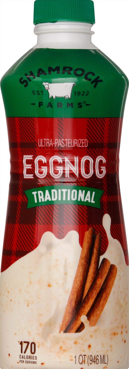 slide 8 of 12, Shamrock Farms Traditional Holiday Spice Eggnog 1 qt, 1 qt