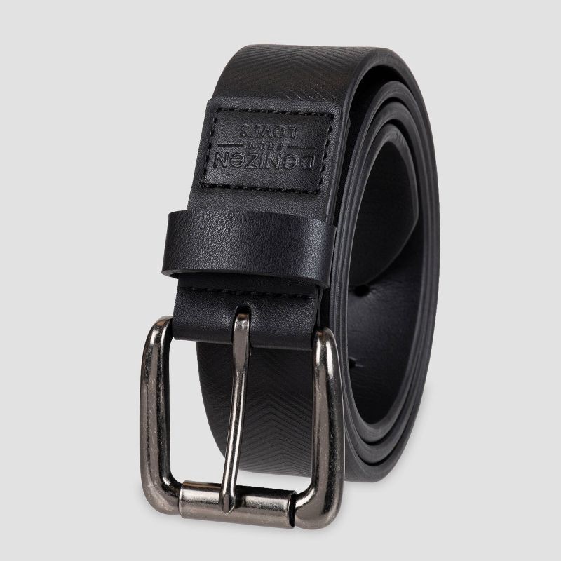 slide 2 of 5, DENIZEN from Levi's DENIZEN® from Levi's® Men's Embossed Chevron Belt - Black M, 1 ct
