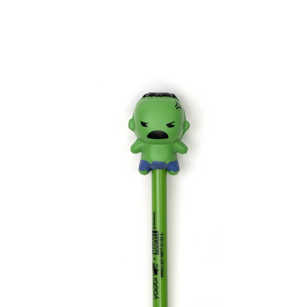 slide 3 of 6, Marvel Hulk Yoobi Novelty Ballpoint Pen Squishy Green, 1 ct