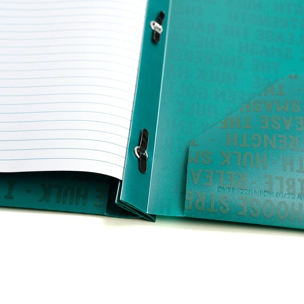 slide 4 of 5, Marvel Hulk Yoobi Plastic Folder with Prongs 2 Pocket Green, 1 ct