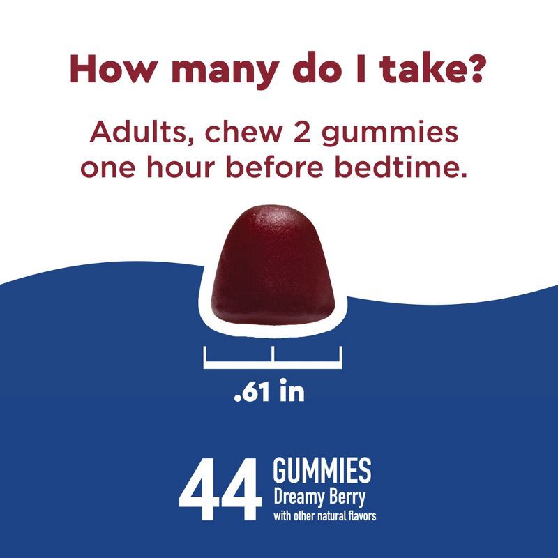 slide 7 of 9, Nature Made Wellblends Sleep and Recover Sleep Aid Gummies with Melatonin, L theanine and Magnesium - 44ct, 44 ct