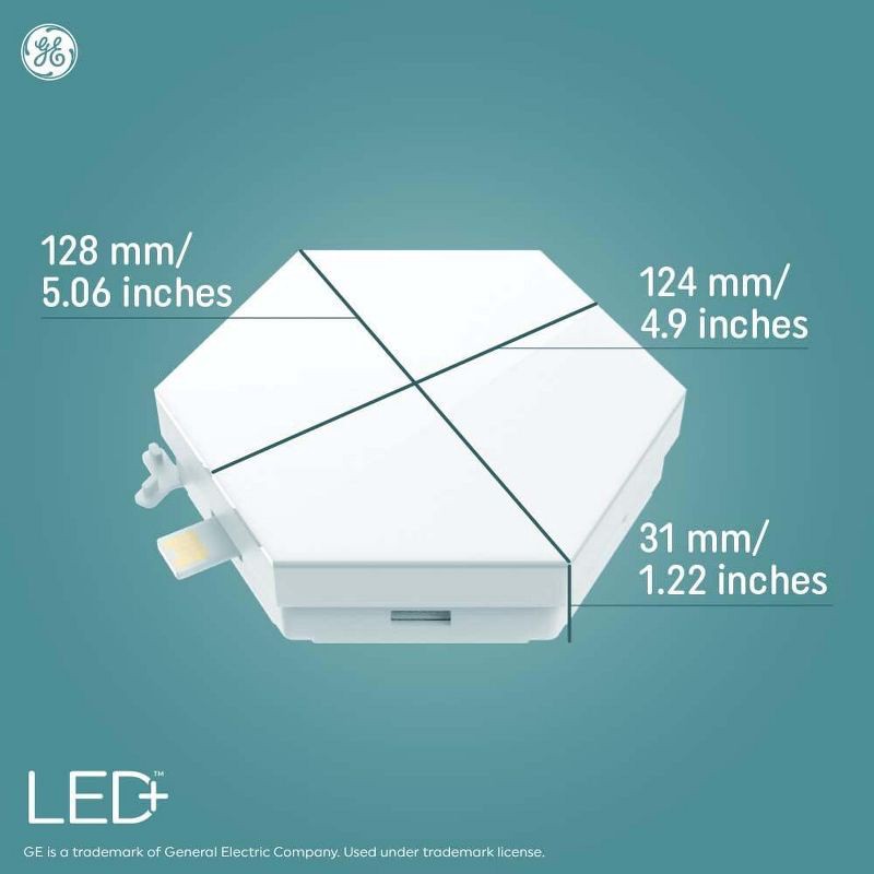 slide 9 of 11, GE Household Lighting GE 6pk LED Color Changing Tile Panel Lights, 6 ct
