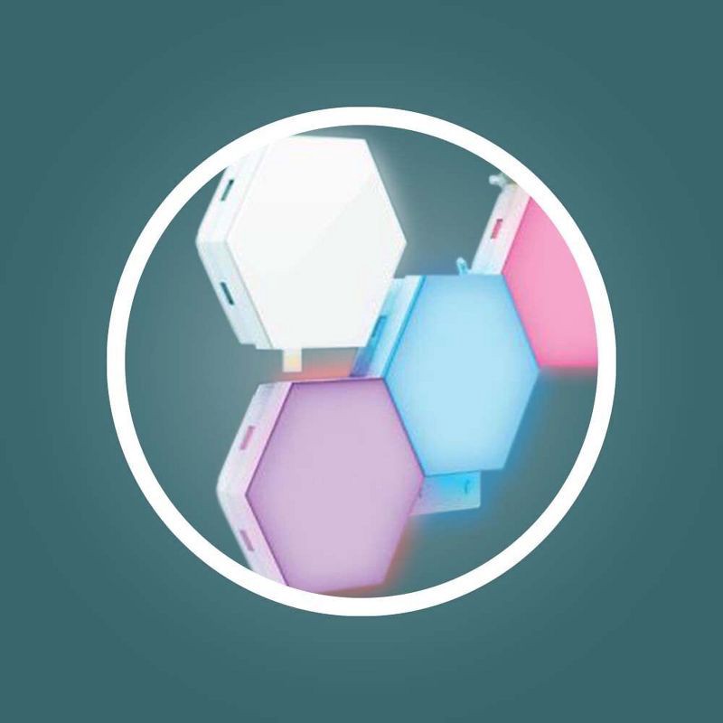 slide 10 of 11, GE Household Lighting GE 6pk LED Color Changing Tile Panel Lights, 6 ct