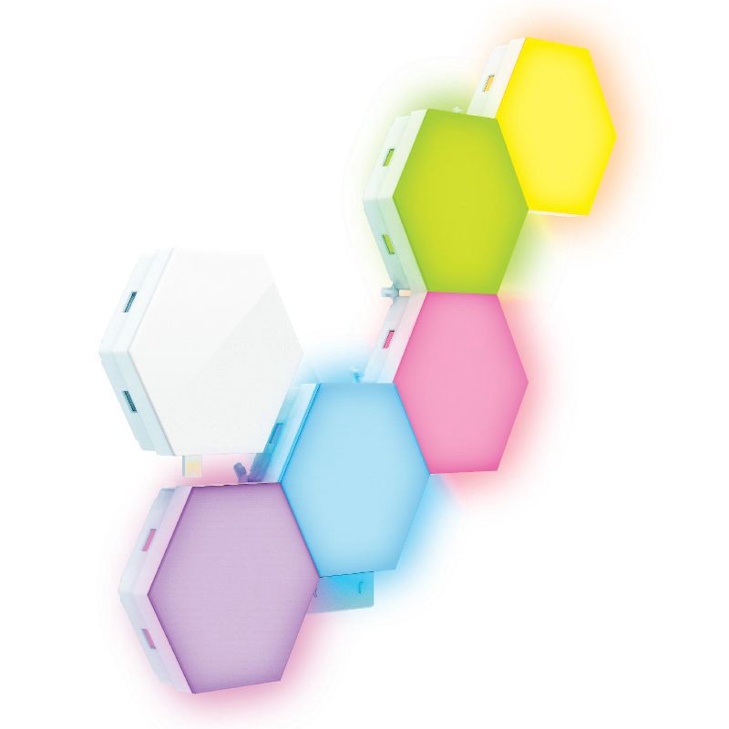 slide 11 of 11, GE Household Lighting GE 6pk LED Color Changing Tile Panel Lights, 6 ct