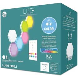 GE Household Lighting GE 6pk LED Color Changing Tile Panel Lights