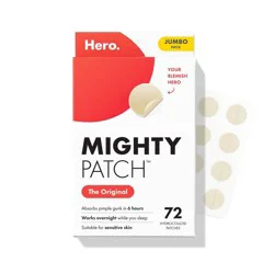 Hero Cosmetics Mighty Patch Original - 72ct: Paraben-Free, Sulfate-Free, Acne-Prone Skin, Face