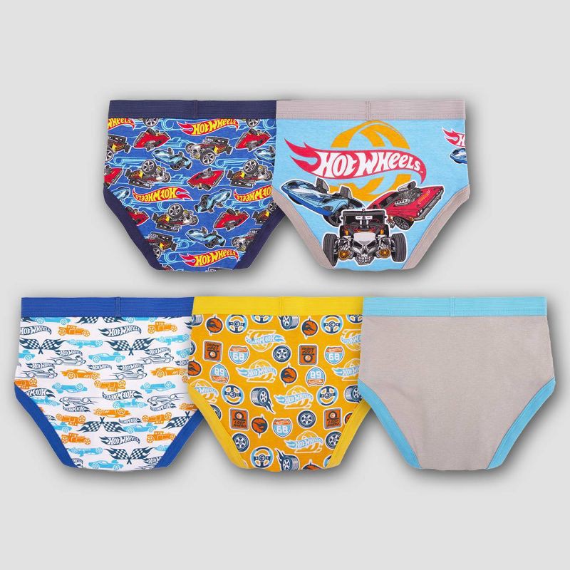 slide 3 of 4, Boys' Hot Wheels 5pk Underwear - 8, 5 ct