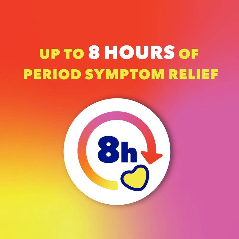 slide 4 of 8, Midol Heat Vibes Menstrual Pain Relief Heat Patches for Menstrual Symptom Relief - 3ct, 3 ct