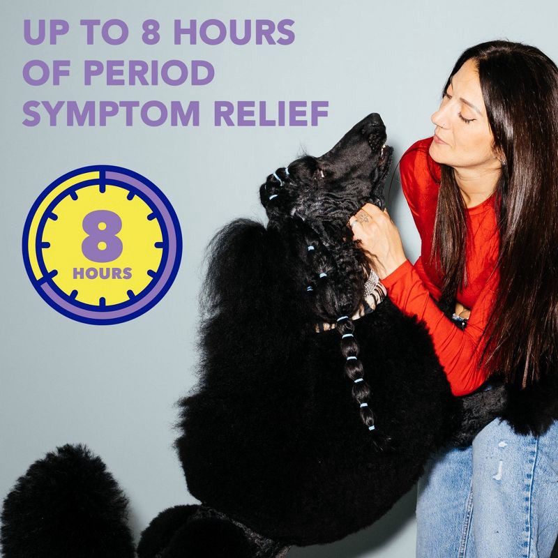 slide 4 of 12, Midol Menstrual Relief Long Lasting Pain Reliever Caplets with Acetaminophen for Menstrual Period Pain Symptoms - 20ct, 20 ct